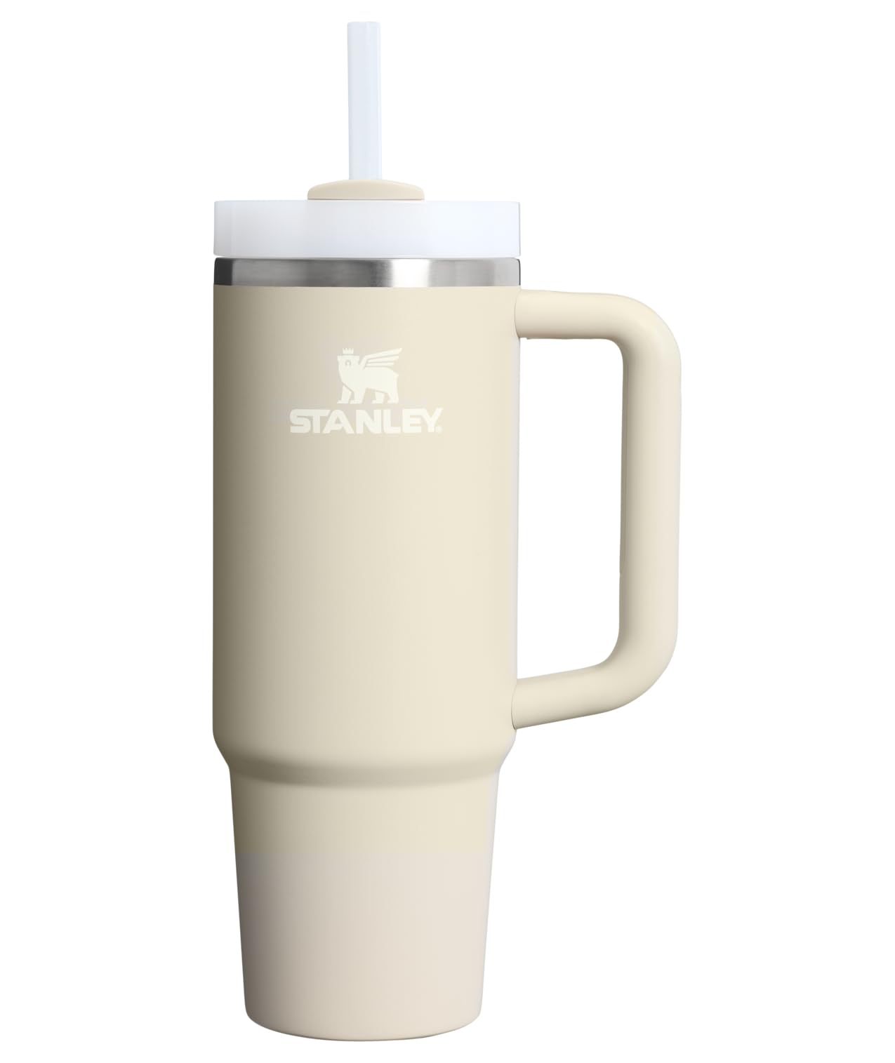 STANLEY Quencher H2.0 Tumbler with Handle and Straw 40 oz Flowstate 3-Position Lid Cup Holder Compatible for Travel Insulated Stainless Steel Cup BPA-Free Rose Quartz 2.0