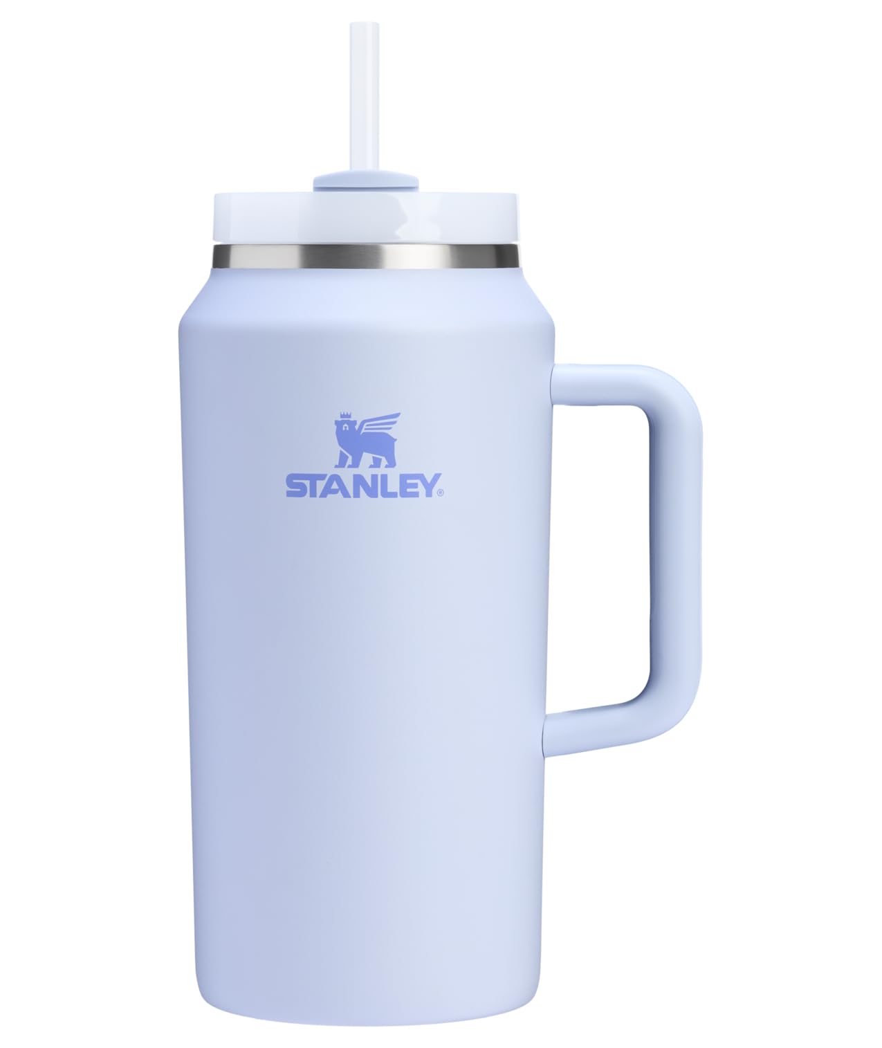STANLEY Quencher H2.0 Tumbler with Handle and Straw 40 oz Flowstate 3-Position Lid Cup Holder Compatible for Travel Insulated Stainless Steel Cup BPA-Free Rose Quartz 2.0