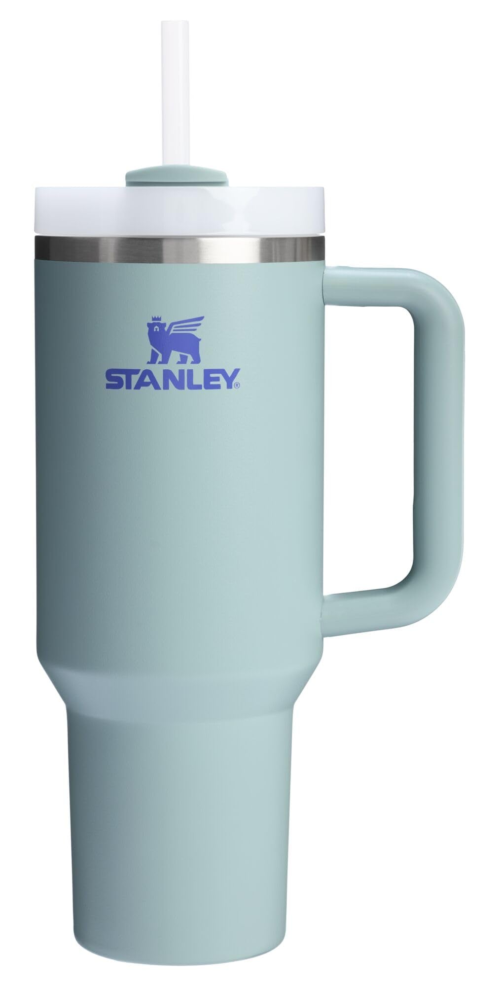 STANLEY Quencher H2.0 Tumbler with Handle and Straw 40 oz Flowstate 3-Position Lid Cup Holder Compatible for Travel Insulated Stainless Steel Cup BPA-Free Rose Quartz 2.0
