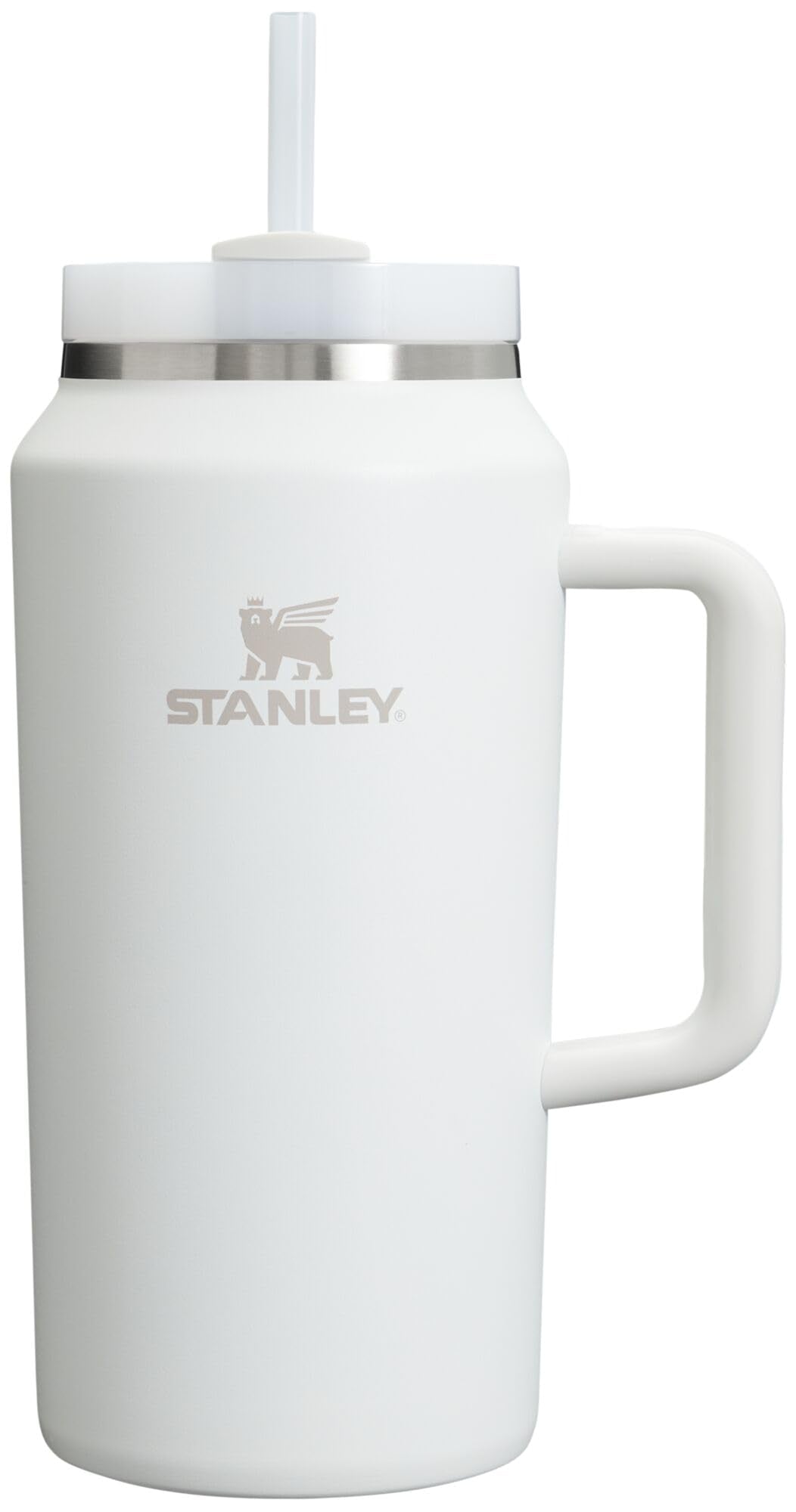 STANLEY Quencher H2.0 Tumbler with Handle and Straw 40 oz Flowstate 3-Position Lid Cup Holder Compatible for Travel Insulated Stainless Steel Cup BPA-Free Rose Quartz 2.0