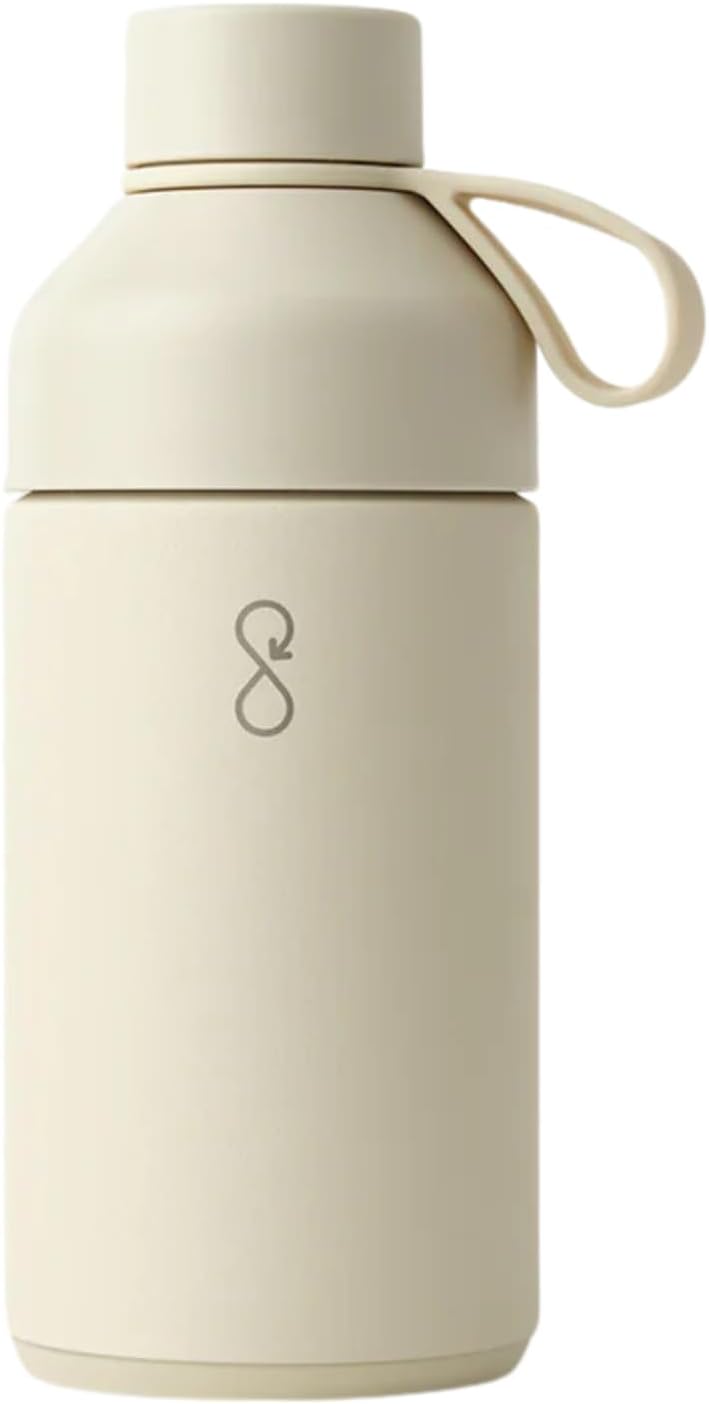 Ocean Bottle Original 25 oz | Stainless Steel Water Bottle | Reusable & Sustainable | Keeps Drinks Cold & Hot | Eco Friendly Gift (Sand Stone)
