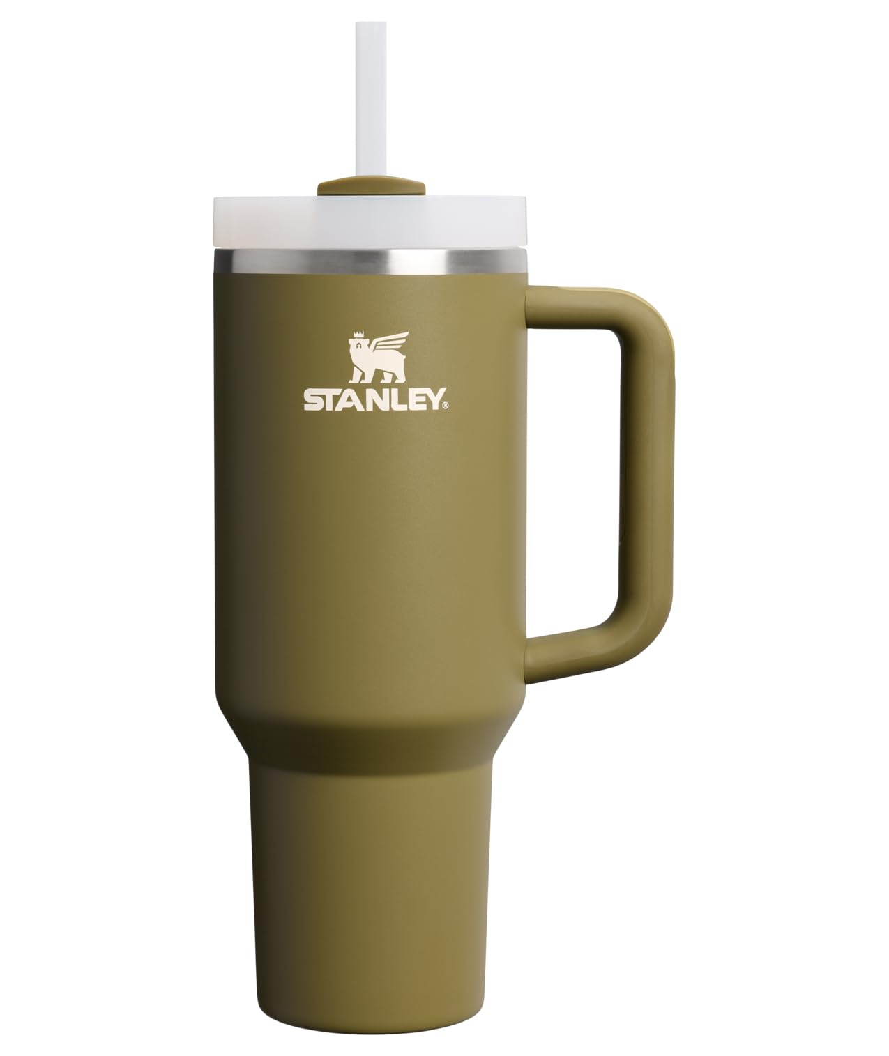 STANLEY Quencher H2.0 Tumbler with Handle and Straw 40 oz Flowstate 3-Position Lid Cup Holder Compatible for Travel Insulated Stainless Steel Cup BPA-Free Rose Quartz 2.0