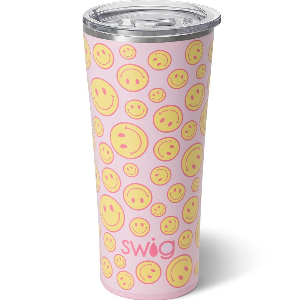 Swig Life 32oz Insulated Tumbler, Travel Coffee Tumbler with Lid, Cup Holder Friendly Travel Coffee Mug, Stainless Steel with Lid (Wanderlust)