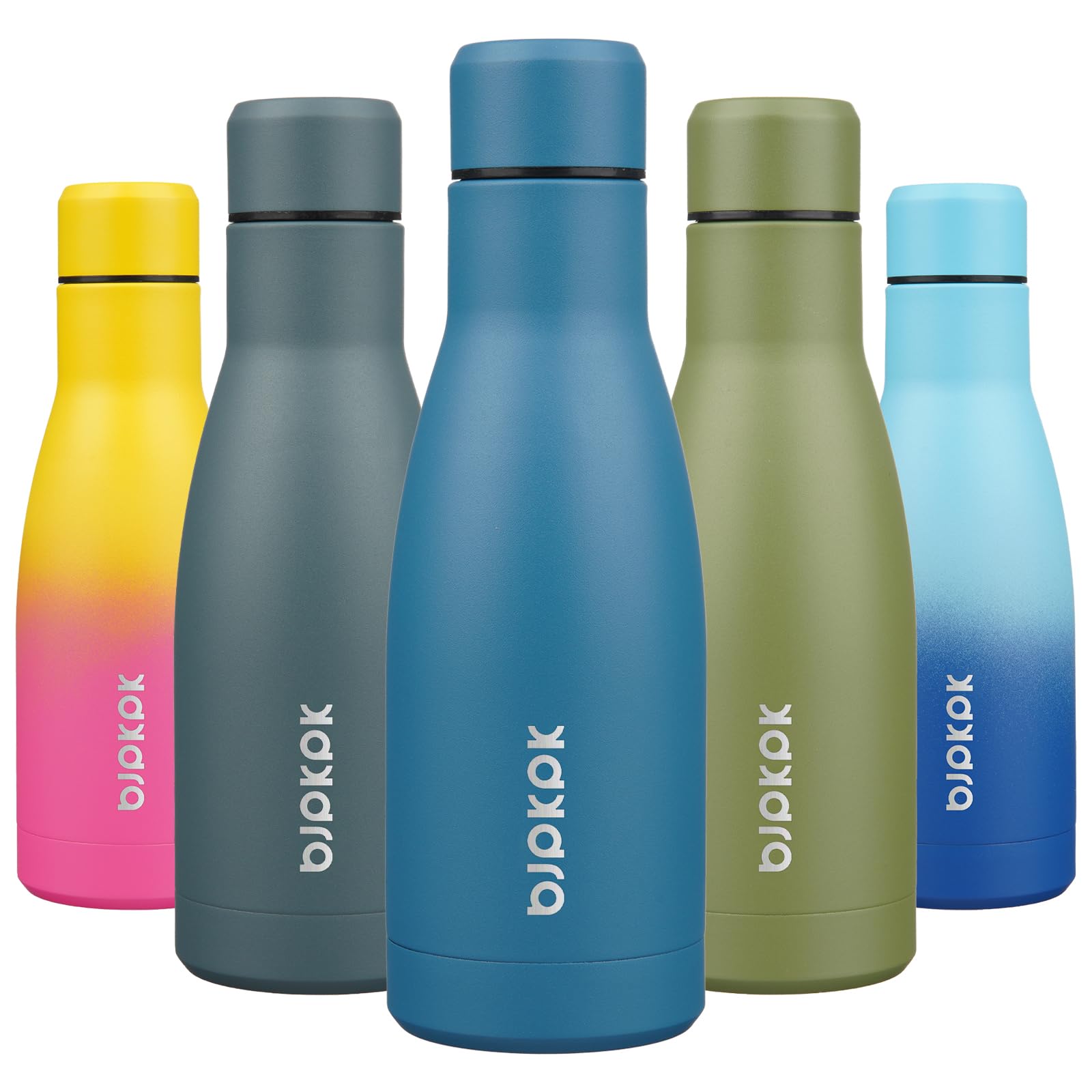 BJPKPK 17oz Insulated Water Bottles Stainless Steel Sports Water Bottles Keep Cold and Hot for Travel Dishwasher Safe,Sky