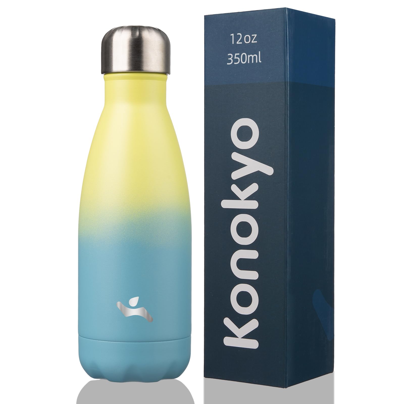 Insulated Water Bottles,12 oz Double Wall Stainless Steel Vacumm Metal Flask for Sports Travel,Lavender