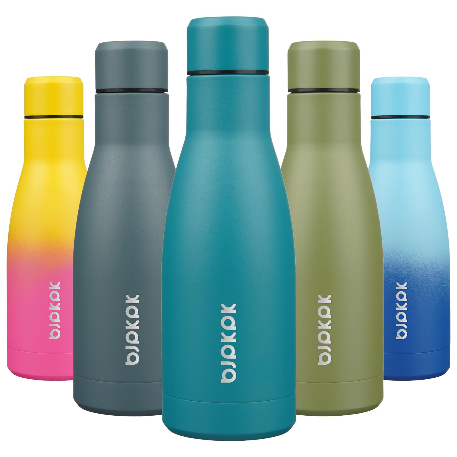 BJPKPK 17oz Insulated Water Bottles Stainless Steel Sports Water Bottles Keep Cold and Hot for Travel Dishwasher Safe,Sky