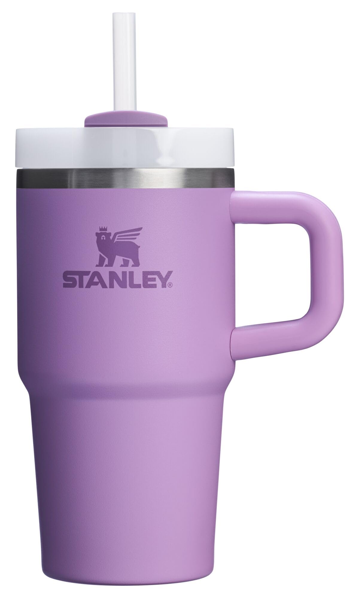 STANLEY Quencher H2.0 Tumbler with Handle and Straw 40 oz Flowstate 3-Position Lid Cup Holder Compatible for Travel Insulated Stainless Steel Cup BPA-Free Rose Quartz 2.0