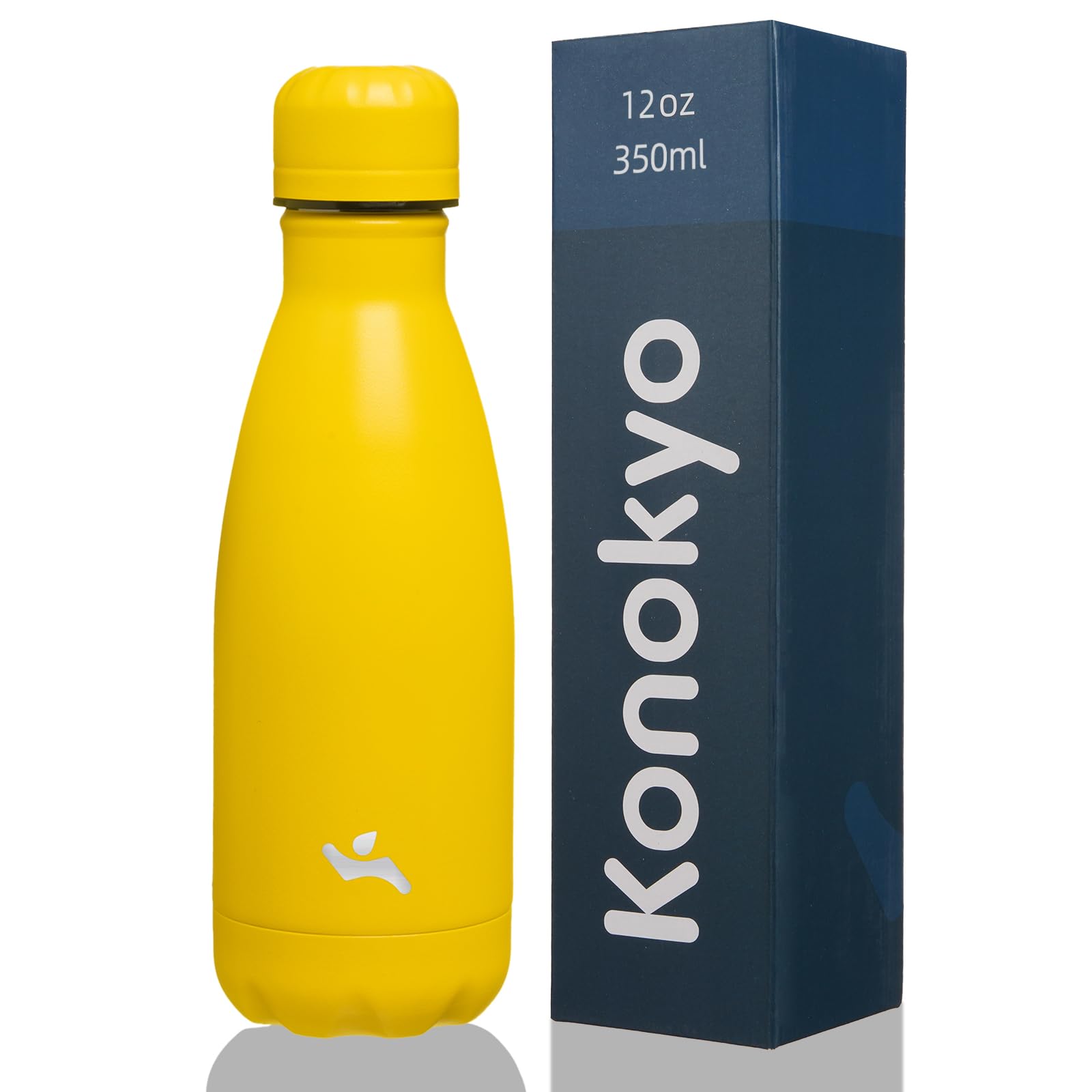 Insulated Water Bottles,12 oz Double Wall Stainless Steel Vacumm Metal Flask for Sports Travel,Mint