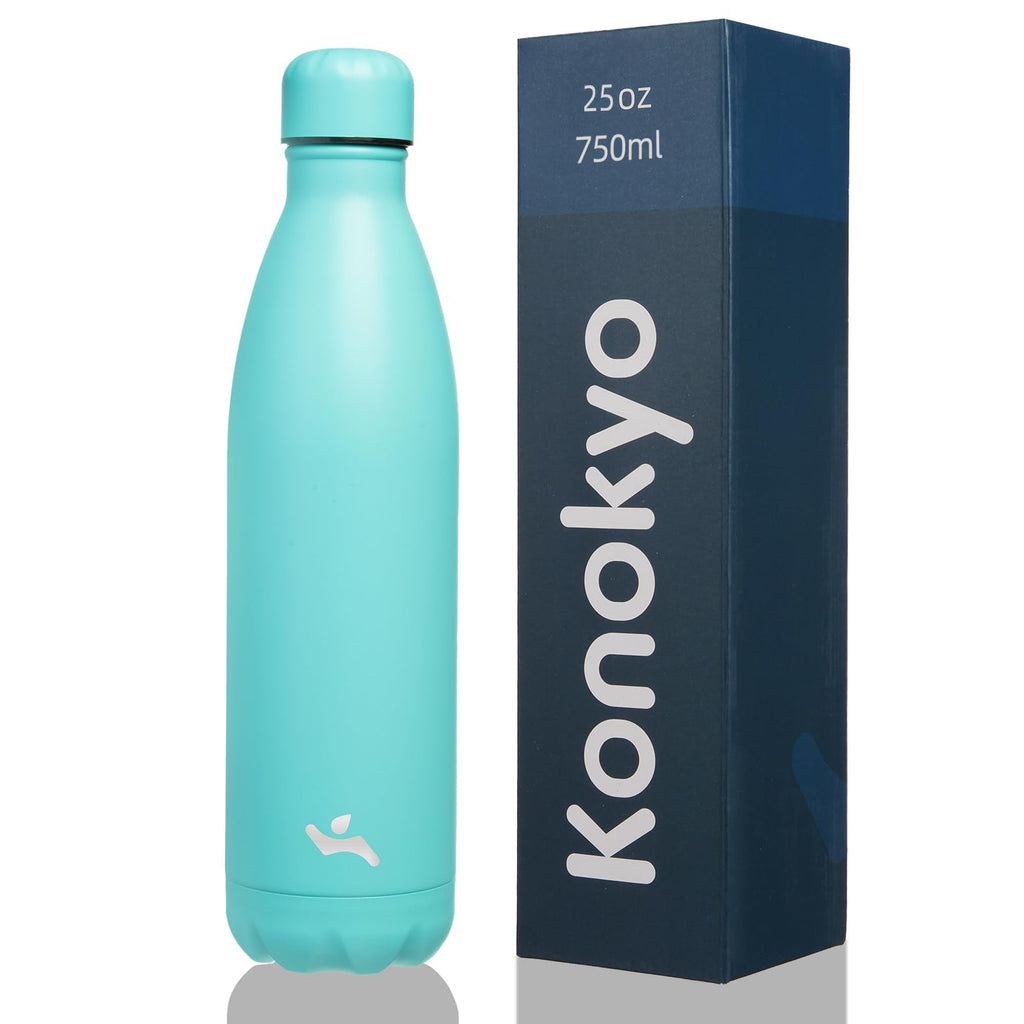 Insulated Water Bottles,12 oz Double Wall Stainless Steel Vacumm Metal Flask for Sports Travel,Mint