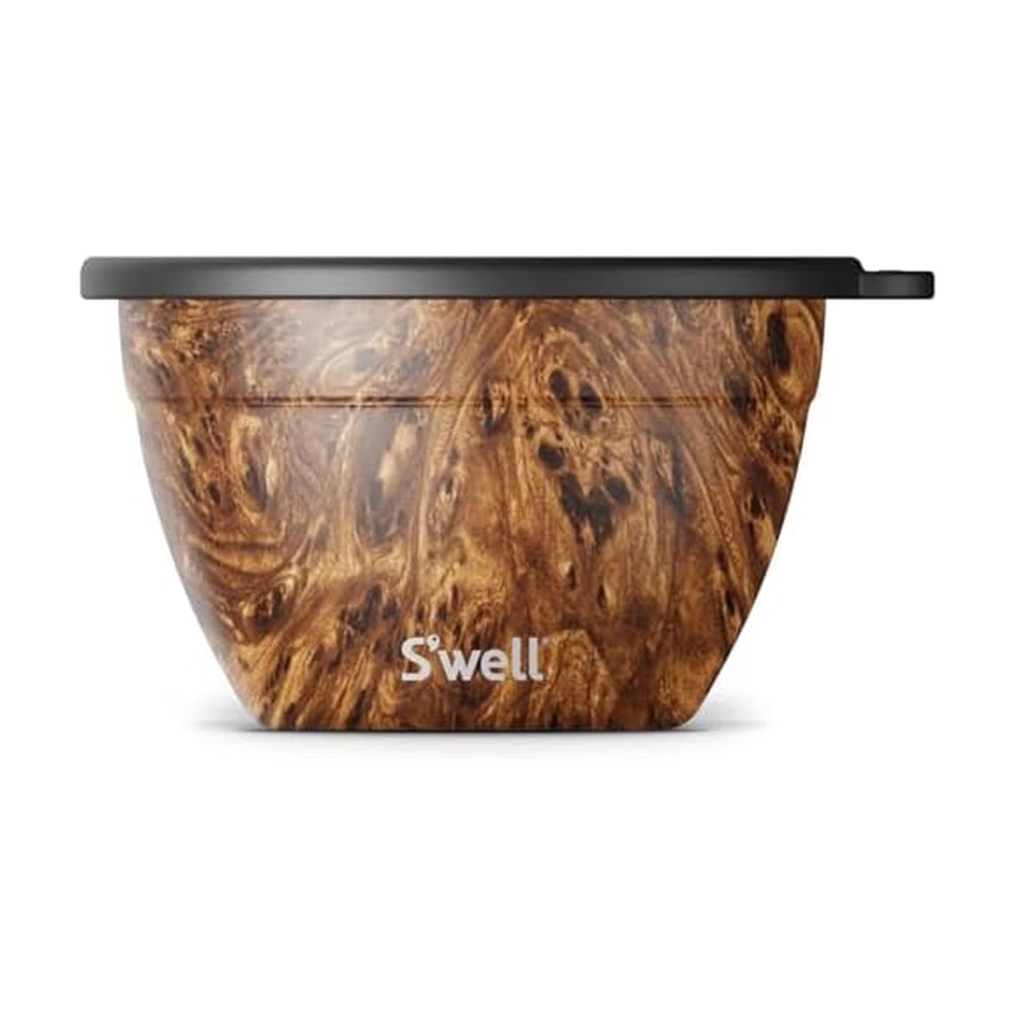 S’well Stainless Steel 64oz Salad Bowl Kit, Paper Cutouts Design, Includes 2oz Mini Canister and Removable Tray, Leakproof, Easy to Clean, Dishwasher Safe