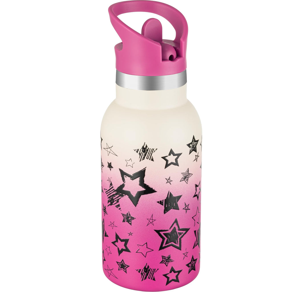 12oz Kids Water Bottle – Insulated Stainless Steel Bottle with Straw Lid, BPA-Free, Leak-Proof, for Toddlers & School Use