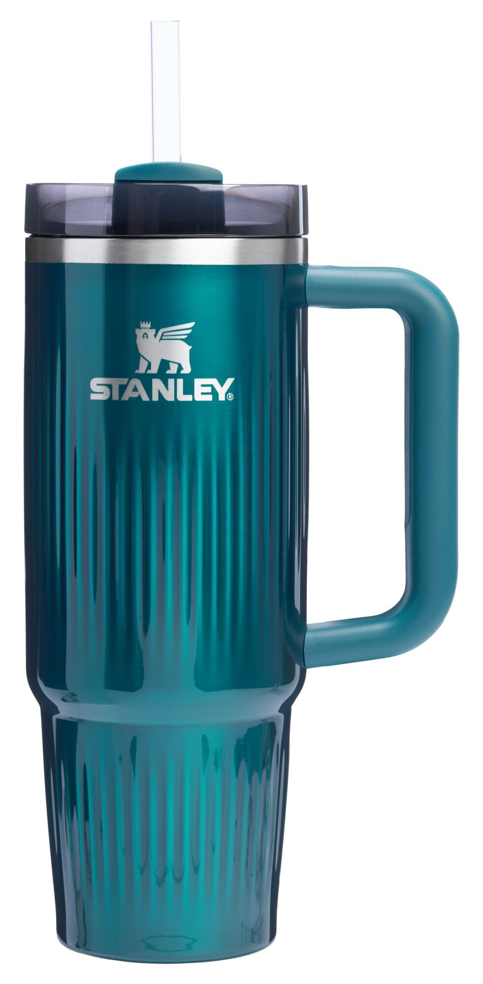 STANLEY Quencher H2.0 Tumbler with Handle and Straw 40 oz Flowstate 3-Position Lid Cup Holder Compatible for Travel Insulated Stainless Steel Cup BPA-Free Rose Quartz 2.0