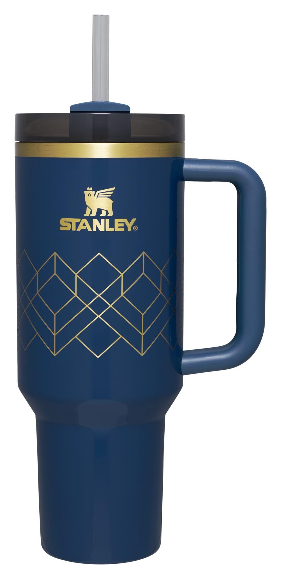 STANLEY Quencher H2.0 Tumbler with Handle and Straw 40 oz Flowstate 3-Position Lid Cup Holder Compatible for Travel Insulated Stainless Steel Cup BPA-Free Rose Quartz 2.0