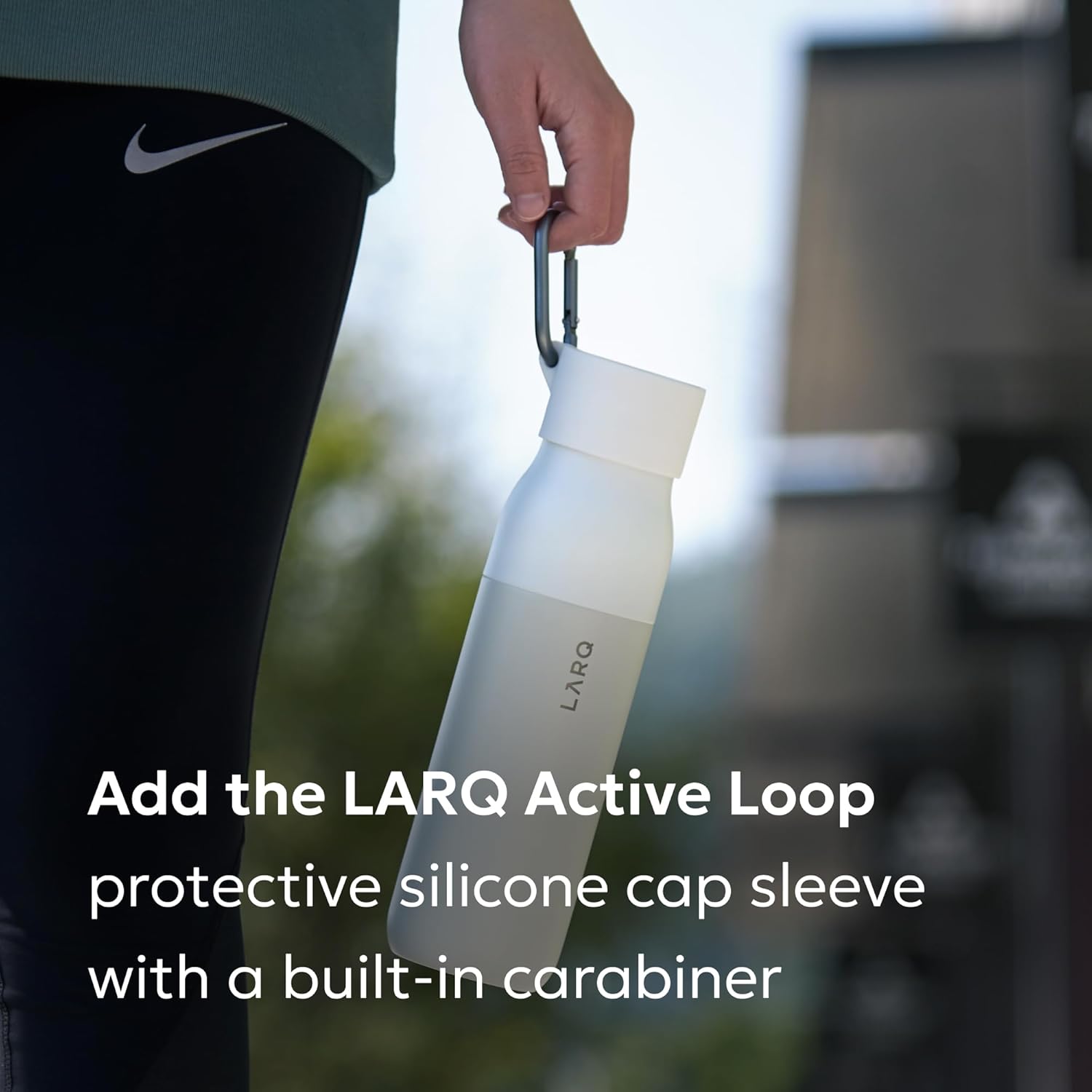 LARQ Bottle PureVis 17 oz - Self-Cleaning and Insulated Stainless Steel Water Bottle with UV Water Purifier and Award-winning Design | Reusable & Travel Friendly, Obsidian Black