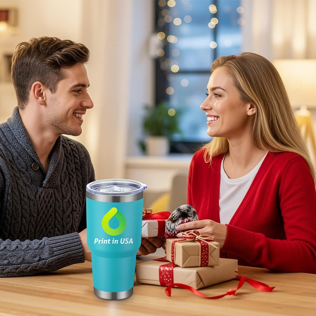 Personalized Tumbler with Pictures Text Logo,Print in USA,30oz Custom Coffee Tumbler with Lid & Straw,Double-layer Stainless Steel Custom Insulated Tumbler,Personalized Gifts As Birthday,Christmas