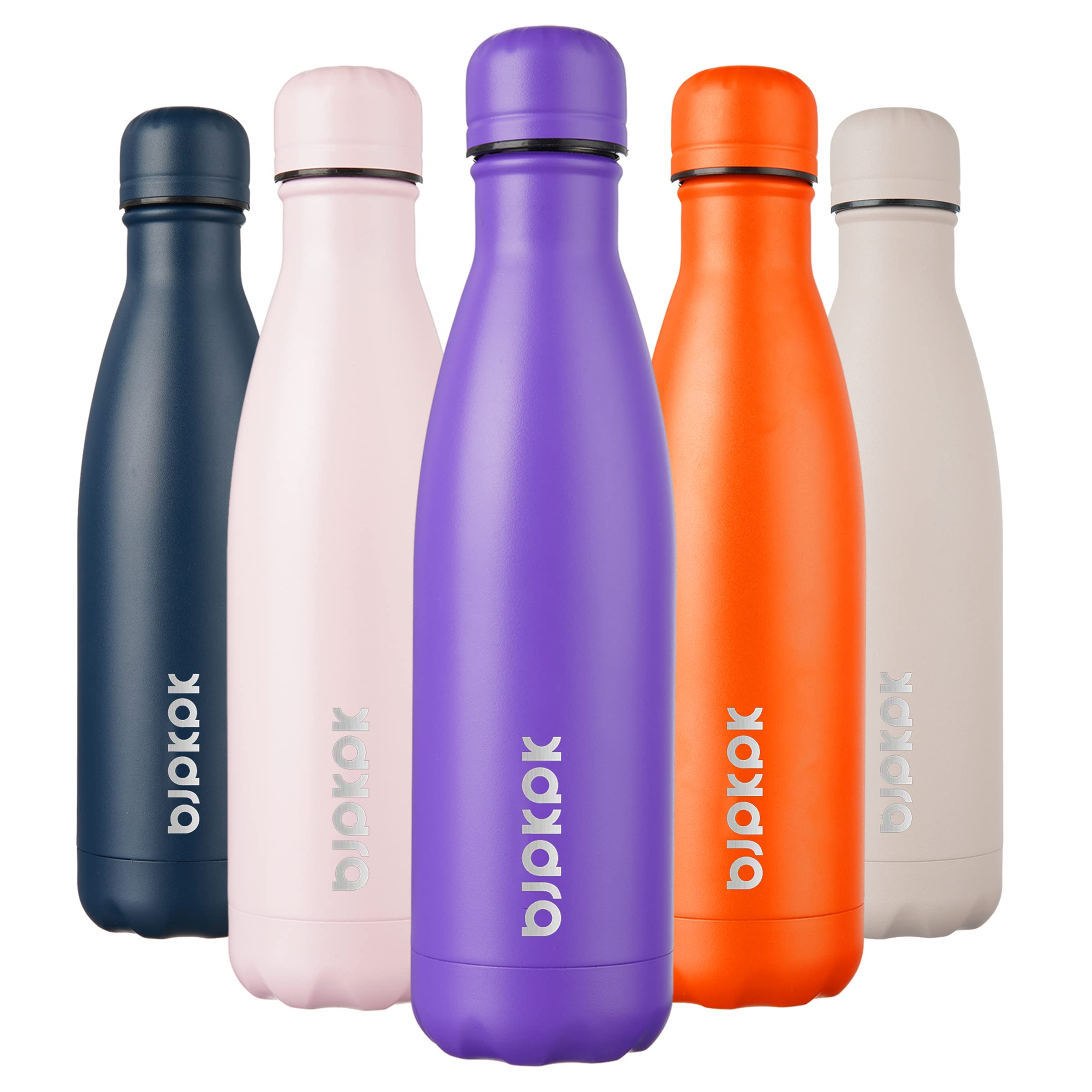 BJPKPK 17oz Insulated Water Bottles Stainless Steel Sports Water Bottles Keep Cold and Hot for Travel Dishwasher Safe,Sky