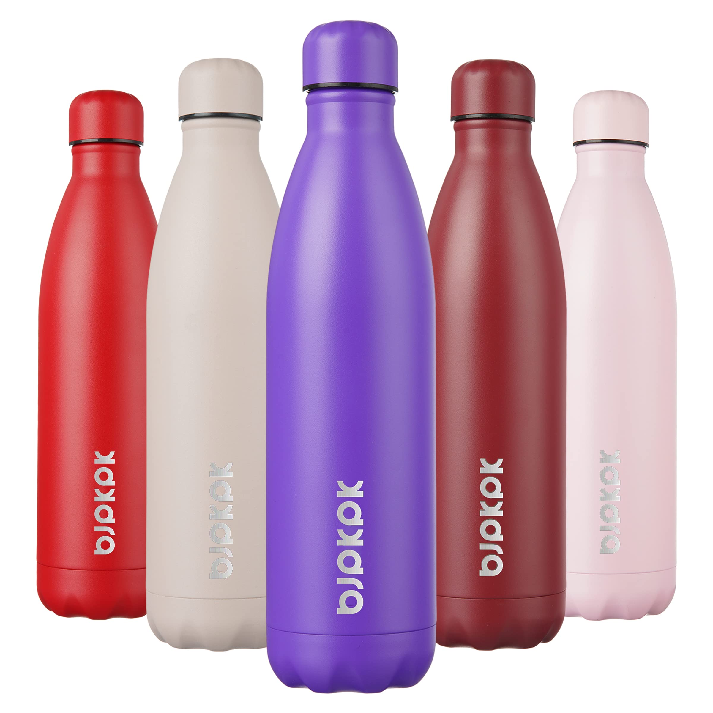 BJPKPK 17oz Insulated Water Bottles Stainless Steel Sports Water Bottles Keep Cold and Hot for Travel Dishwasher Safe,Sky