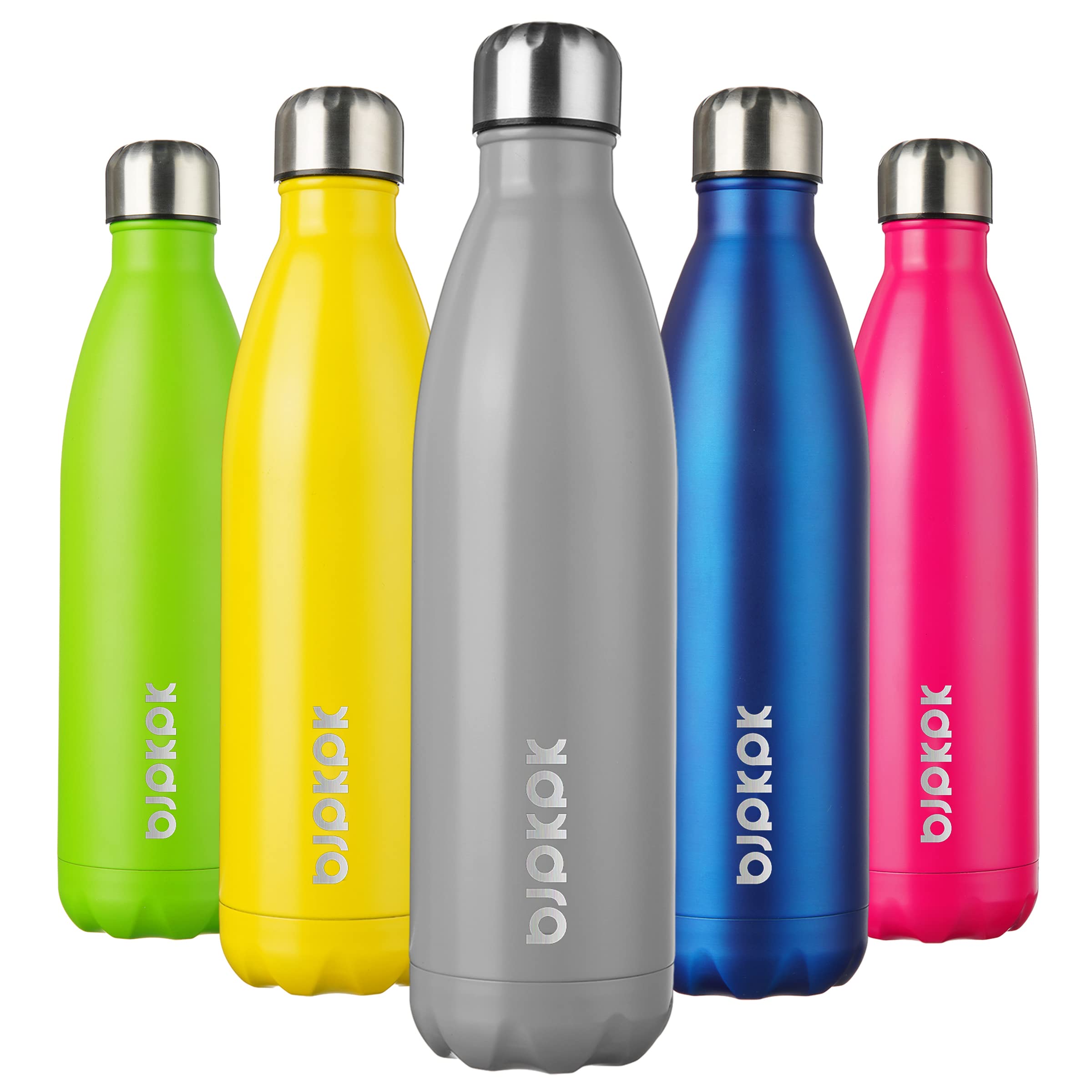BJPKPK 17oz Insulated Water Bottles Stainless Steel Sports Water Bottles Keep Cold and Hot for Travel Dishwasher Safe,Sky