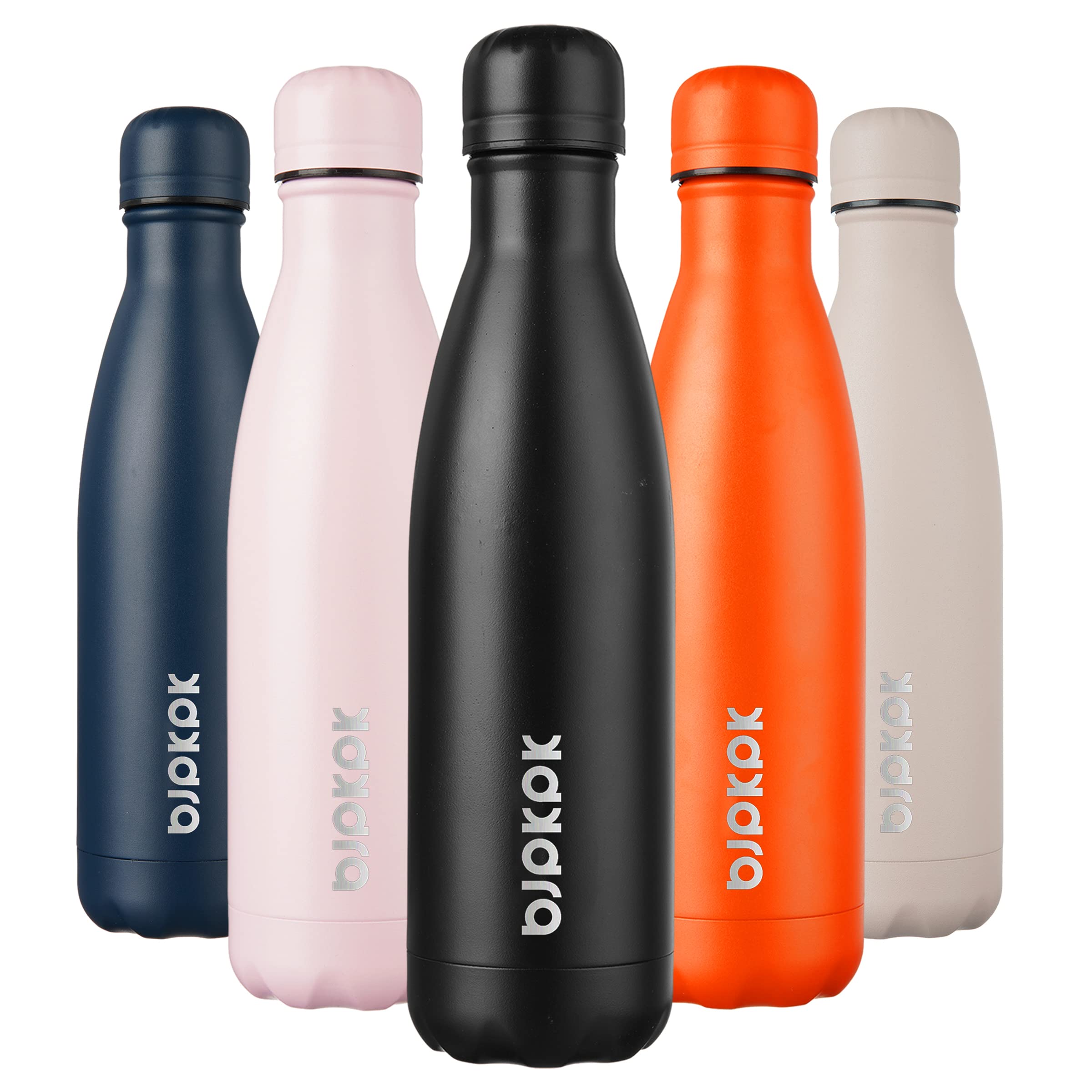 BJPKPK 17oz Insulated Water Bottles Stainless Steel Sports Water Bottles Keep Cold and Hot for Travel Dishwasher Safe,Sky