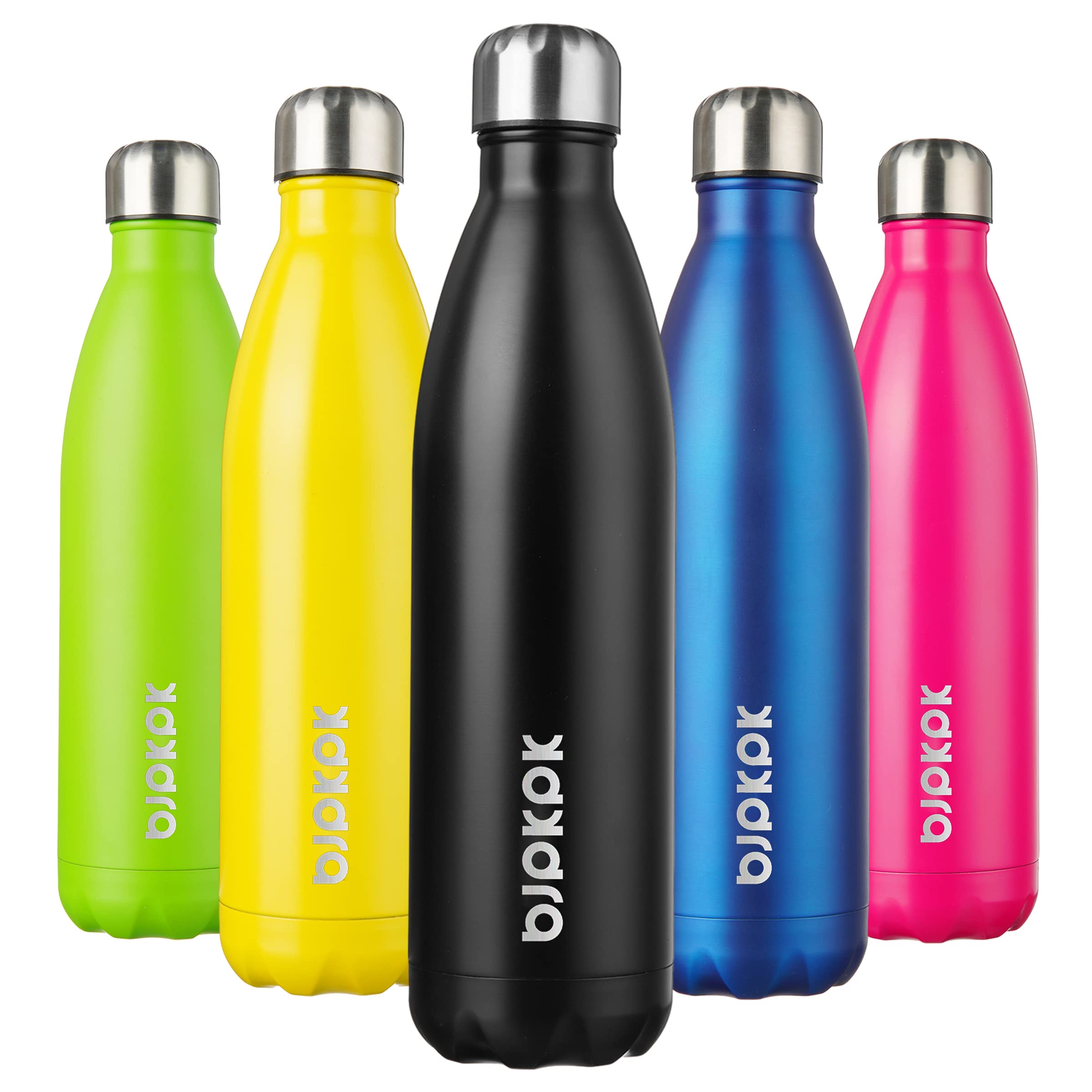 BJPKPK 17oz Insulated Water Bottles Stainless Steel Sports Water Bottles Keep Cold and Hot for Travel Dishwasher Safe,Sky